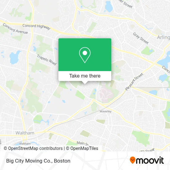 Big City Moving Co. map