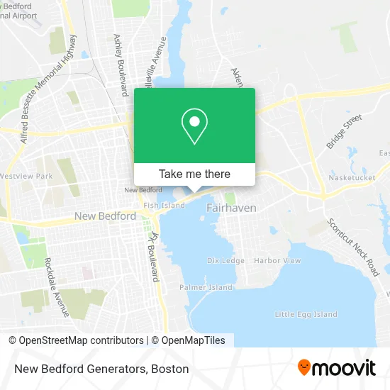 New Bedford Generators map
