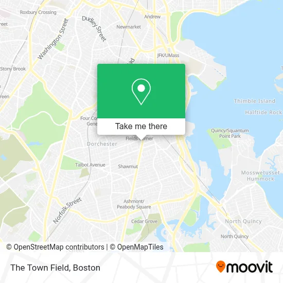 The Town Field map