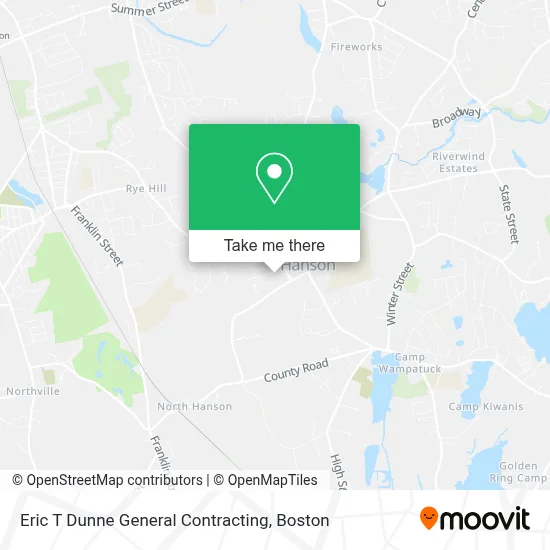 Eric T Dunne General Contracting map