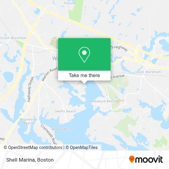 Shell Marina map