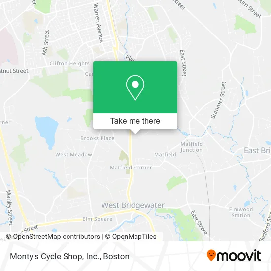 Monty's Cycle Shop, Inc. map