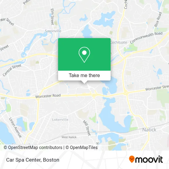 Car Spa Center map