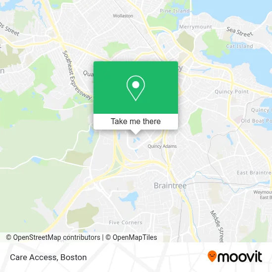Care Access map