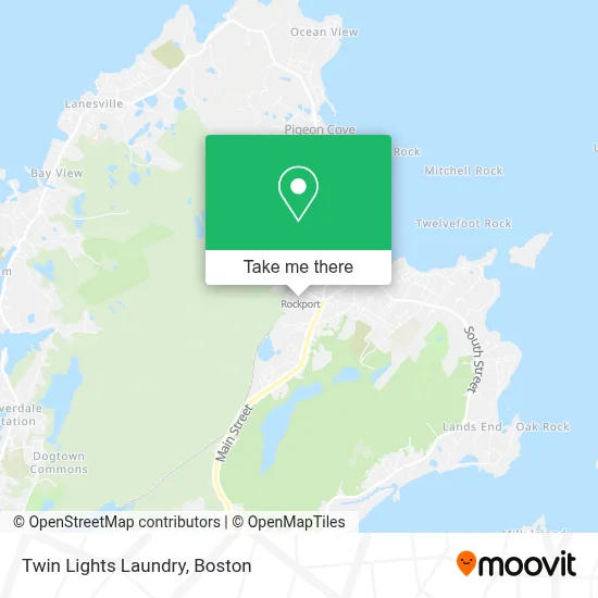 Twin Lights Laundry map