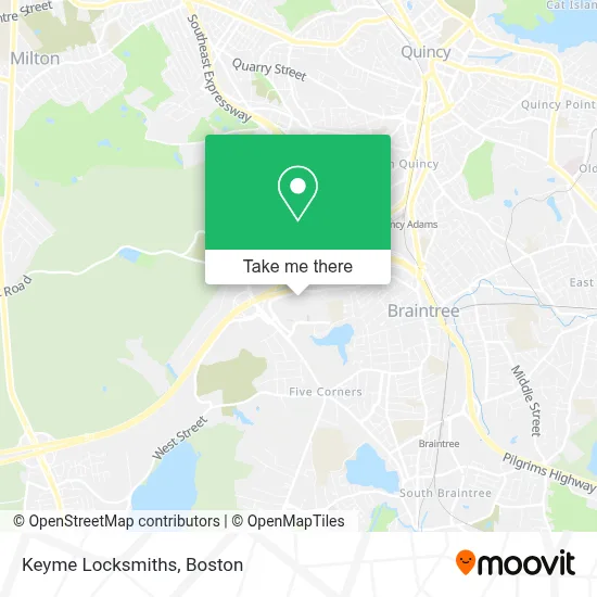 Keyme Locksmiths map