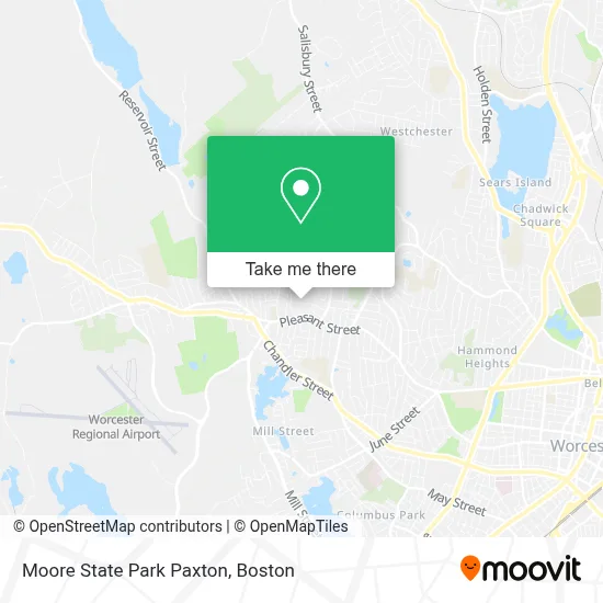 Moore State Park Paxton map