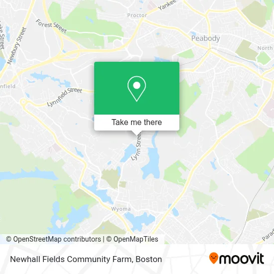 Newhall Fields Community Farm map