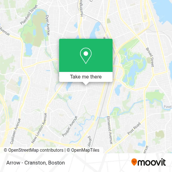 Arrow - Cranston map