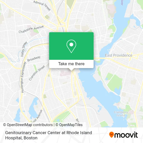 Genitourinary Cancer Center at Rhode Island Hospital map