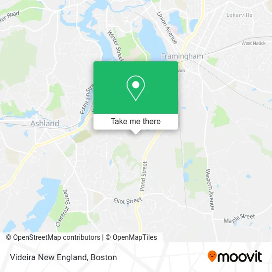 Videira New England map