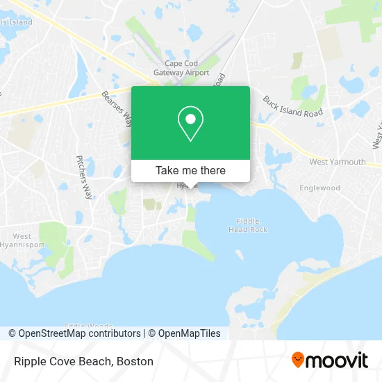 Ripple Cove Beach map