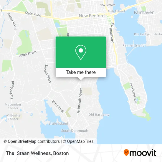 Thai Sraan Wellness map