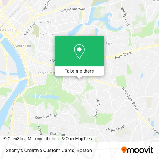 Sherry's Creative Custom Cards map