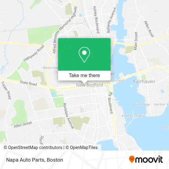 Napa Auto Parts map