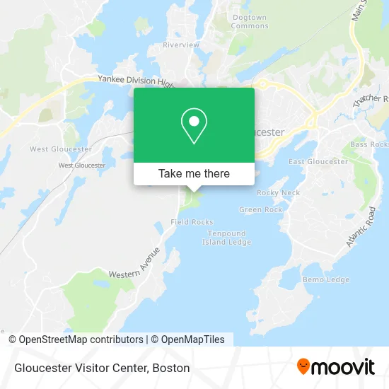 Gloucester Visitor Center map