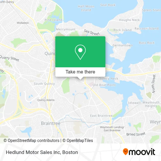 Hedlund Motor Sales Inc map