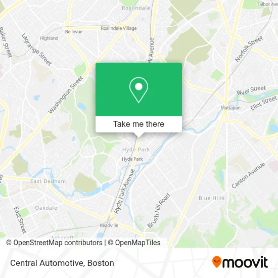 Central Automotive map