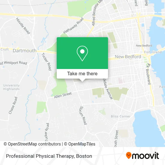 Professional Physical Therapy map