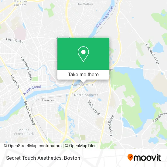 Secret Touch Aesthetics map