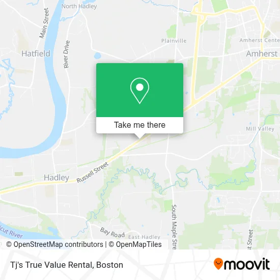 Tj's True Value Rental map