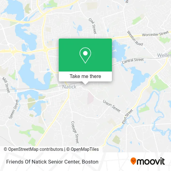 Friends Of Natick Senior Center map