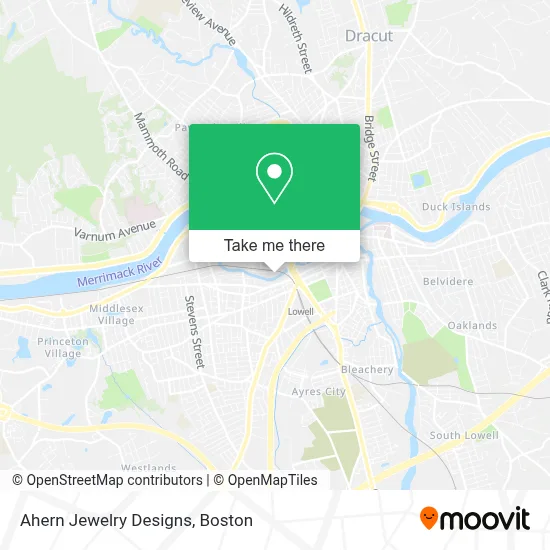 Ahern Jewelry Designs map