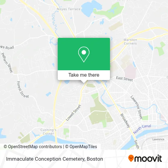 Immaculate Conception Cemetery map