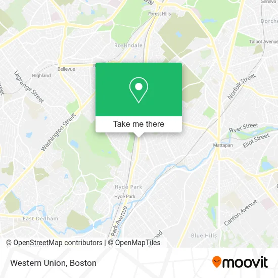Western Union map