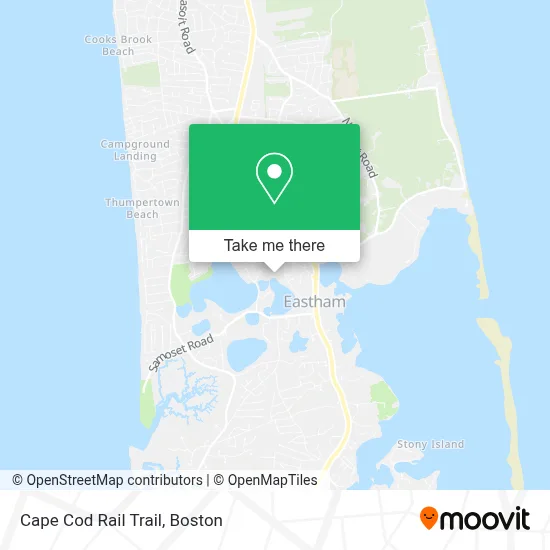 Cape Cod Rail Trail map