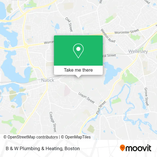 B & W Plumbing & Heating map