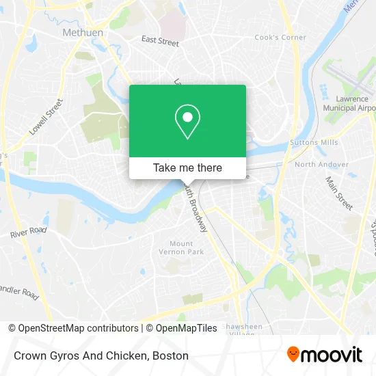 Crown Gyros And Chicken map