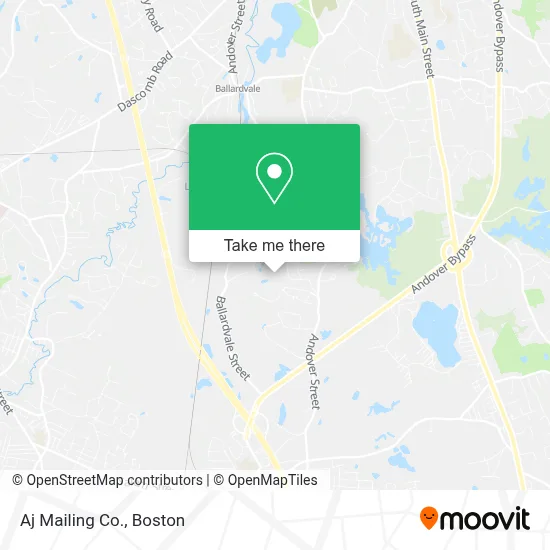 Aj Mailing Co. map