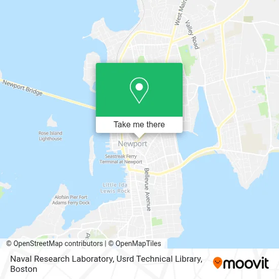 Naval Research Laboratory, Usrd Technical Library map