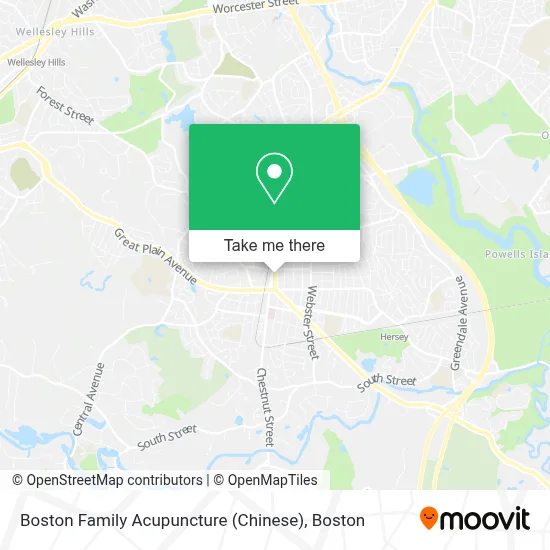 Boston Family Acupuncture (Chinese) map