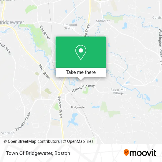 Town Of Bridgewater map