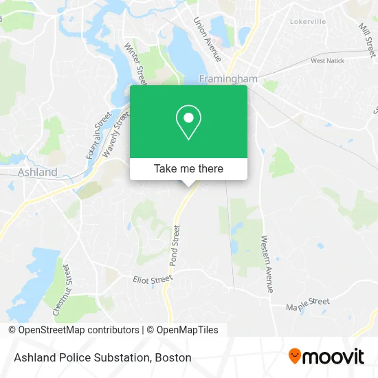Ashland Police Substation map