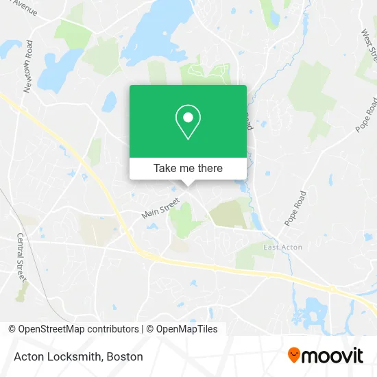 Acton Locksmith map