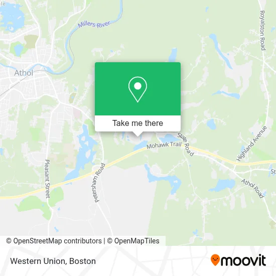 Western Union map