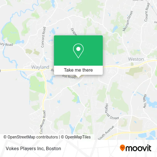 Vokes Players Inc map