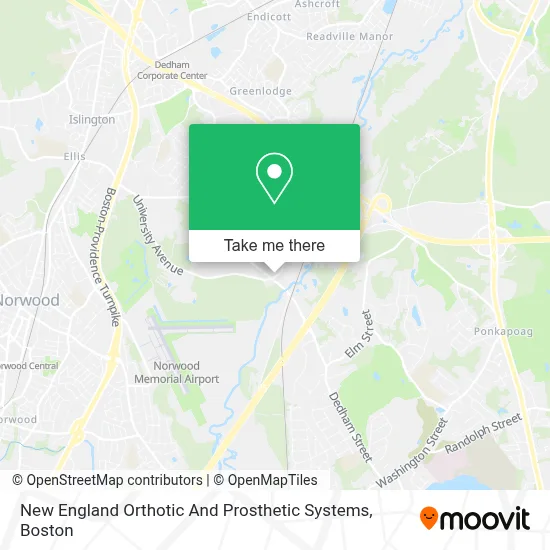 New England Orthotic And Prosthetic Systems map