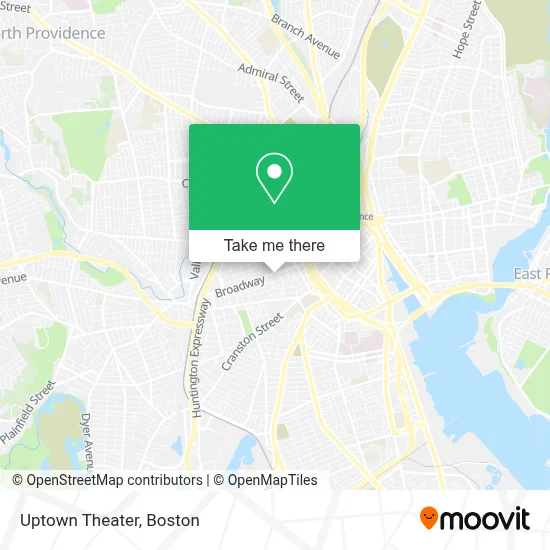 Uptown Theater map