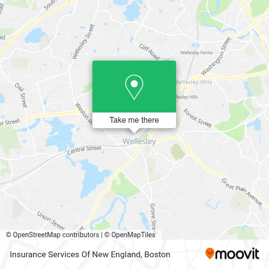 Insurance Services Of New England map