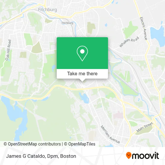 James G Cataldo, Dpm map