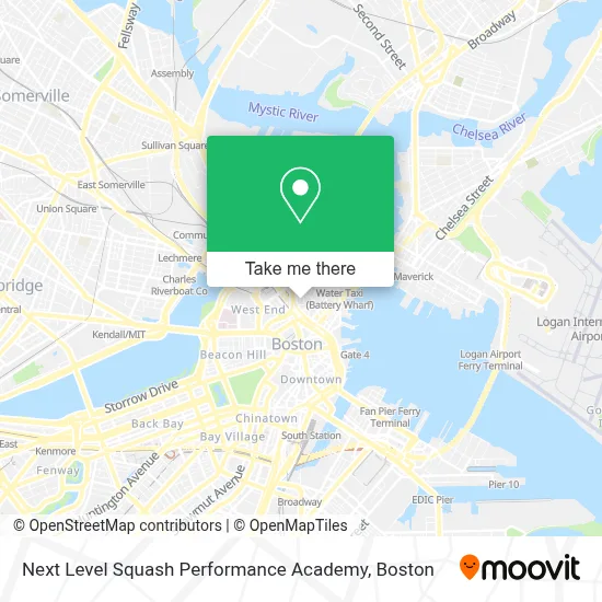Next Level Squash Performance Academy map