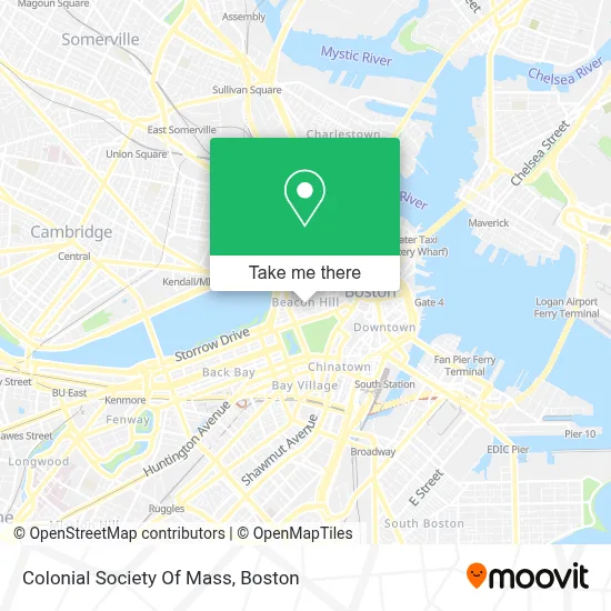 Colonial Society Of Mass map