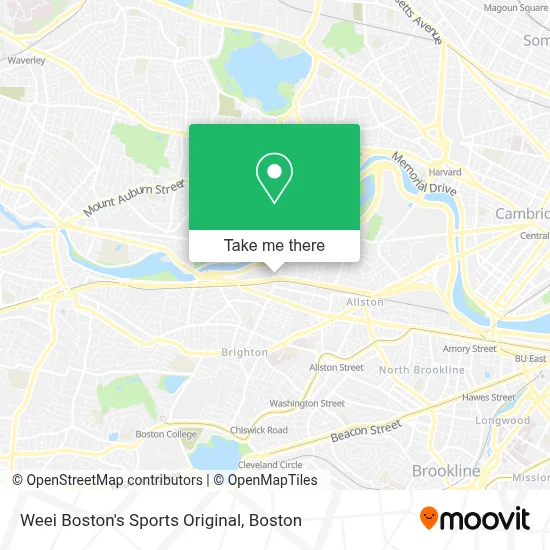 Weei Boston's Sports Original map