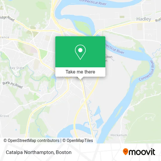 Catalpa Northampton map