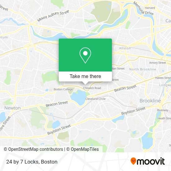 24 by 7 Locks map