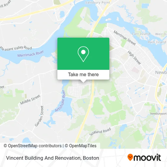 Vincent Building And Renovation map